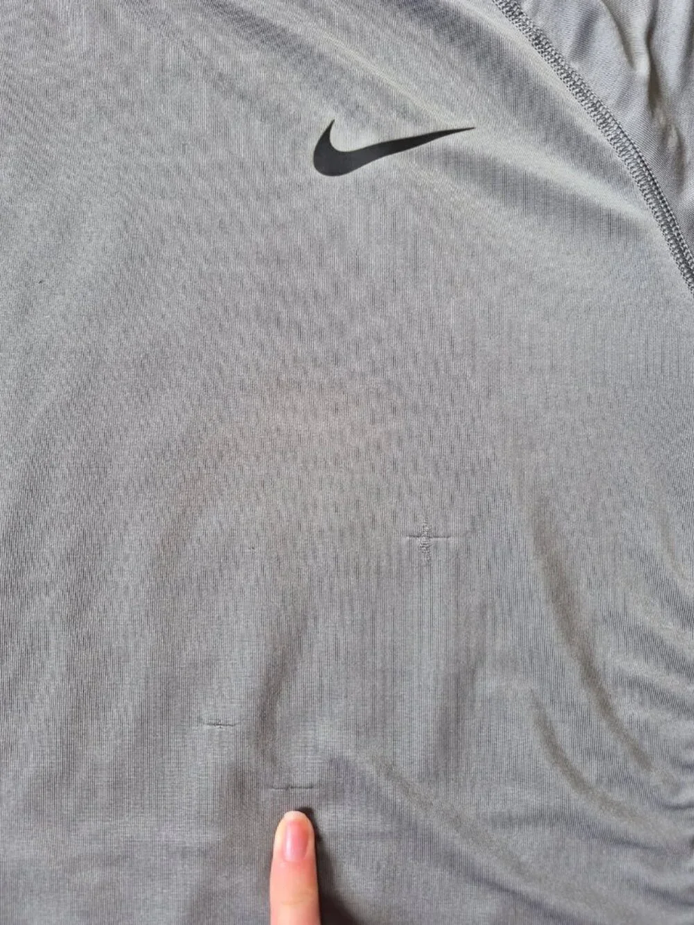 Nike Pro DRI-FIT Short Sleeve Performance Tee - Gray
